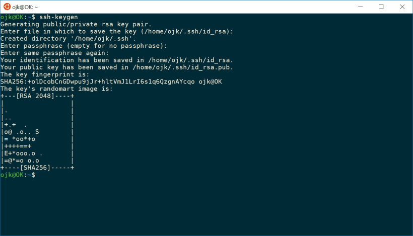 WSL_ssh-keygen